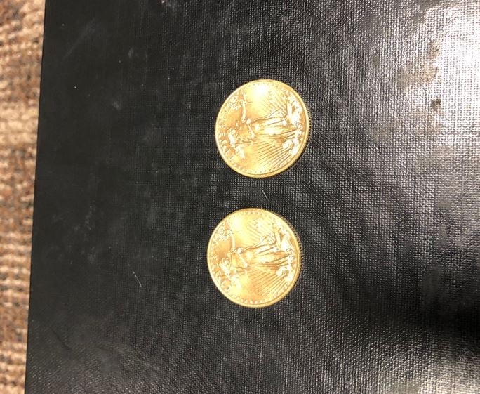 Gold coins donated in Salvation Army event